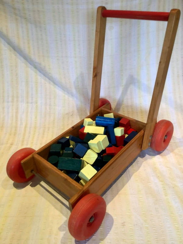 baby walker with bricks